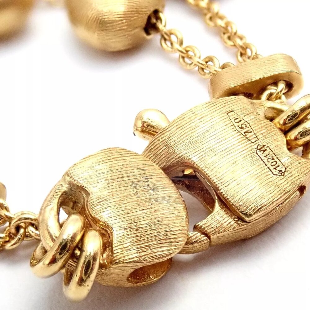 Authentic! Marco Bicego 18k Yellow Gold Paradise Gemstone Diamond Necklace - Picture 5 of 10